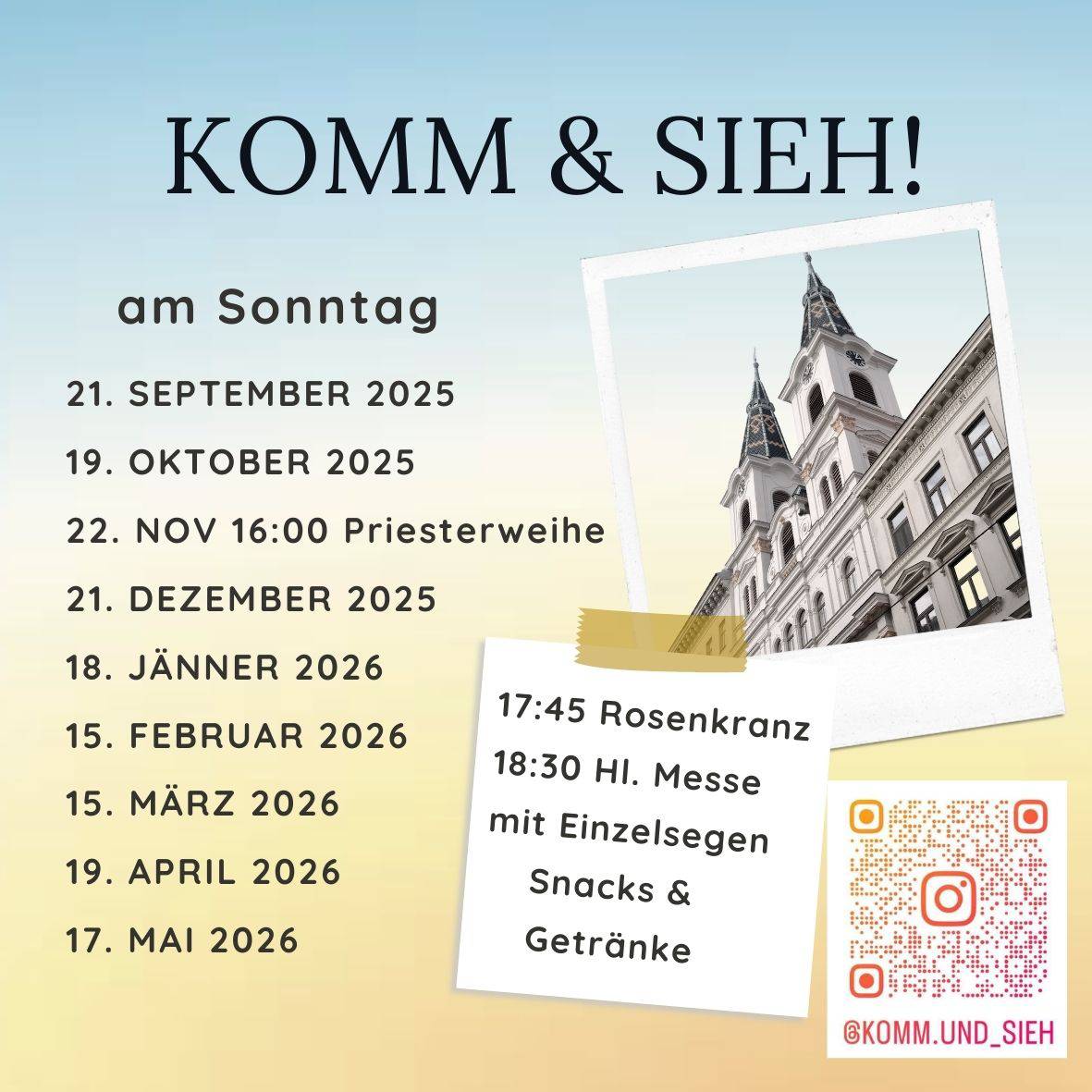 Komm und Sieh!